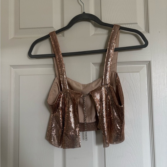 Dynamite Chainmail Crop Top - Picture 3 of 4